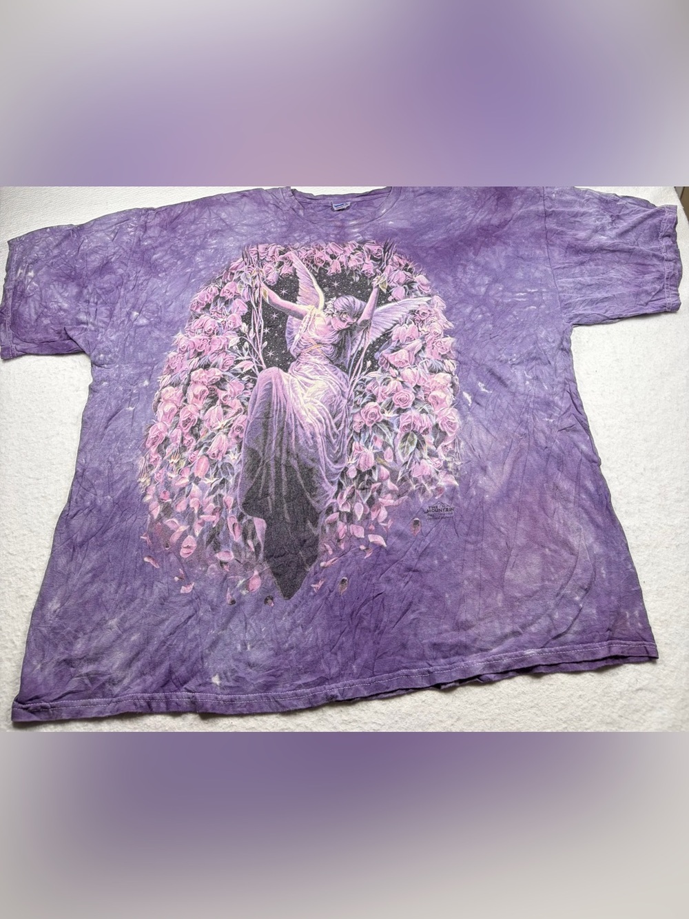 The Mountain VINTAGE 2001 "Gatekeeper" Fairy T-Shirt Purple Tie-Dye 3XL *RARE*